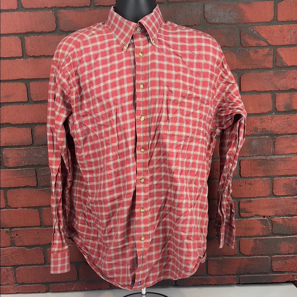 Henry Jacobson Shirt Mens XL Checkered‎ Button Down